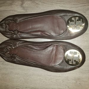 Tory Burch leather ballet flats size 8.5